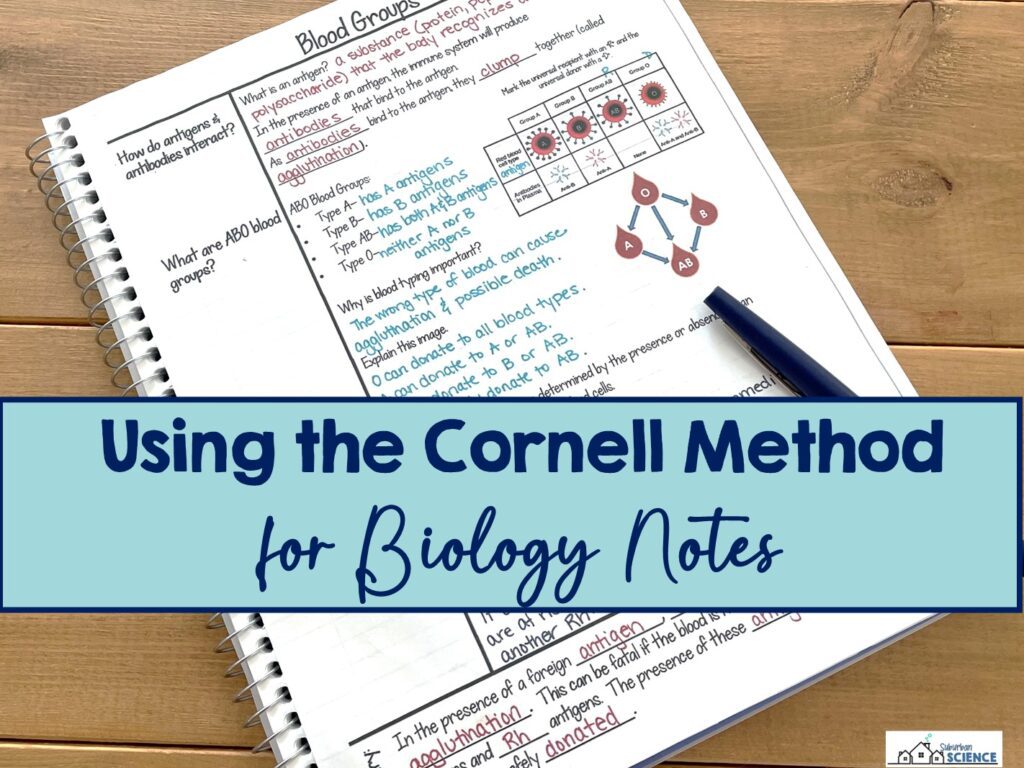 Science Cornell Notes for Biology