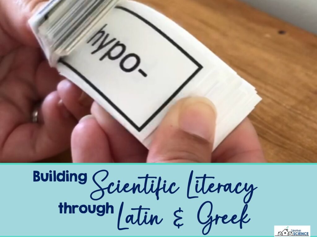 Scientific Literacy using Greek and Latin terms in the Anatomy and Physiology Classroom