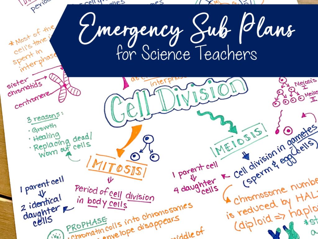 Tips for creating emergency sub plans for science teachers