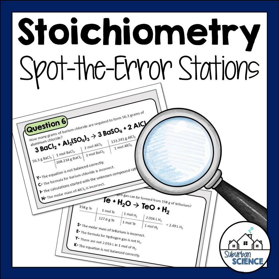 Stoichiometry Practice Stations