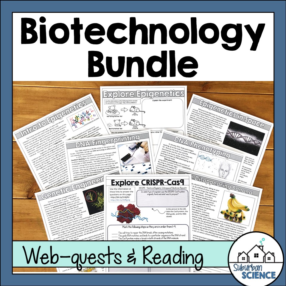 Biotechnology & CRISPR Webquests