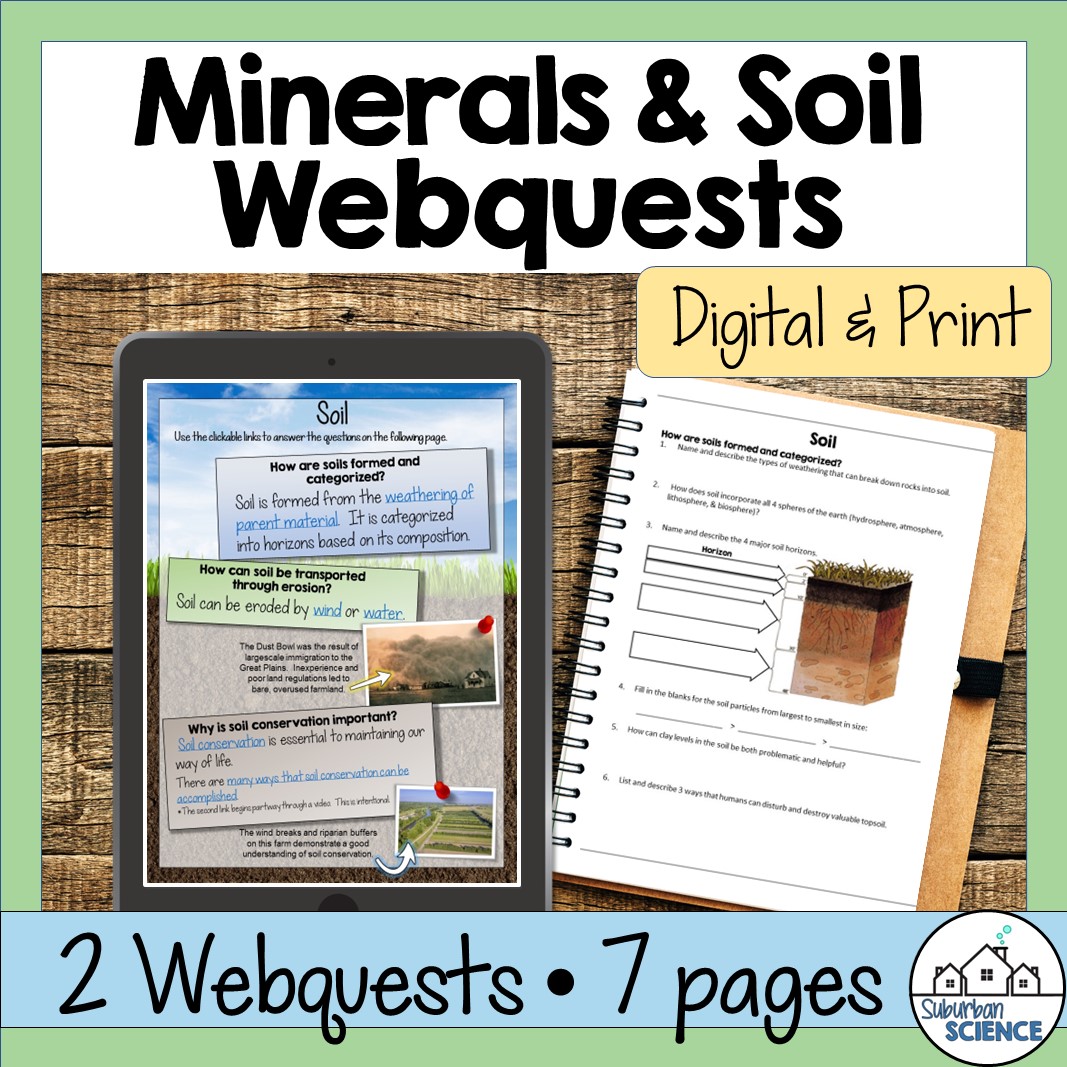 Minerals & Soil Webquests