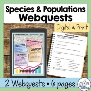 Species & Populations Webquests