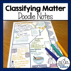 Classifying Matter Doodle Notes