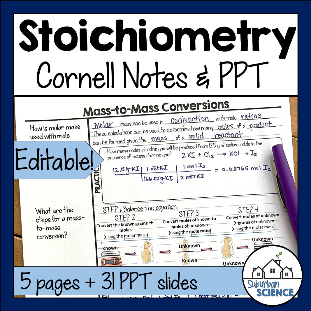 Chemistry Cornell Notes- Stoichiometry