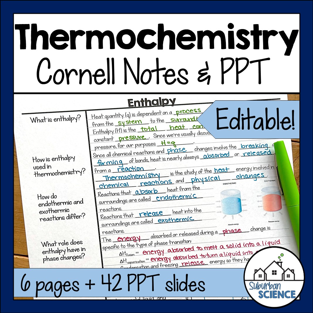 Chemistry Cornell Notes- Thermochemistry