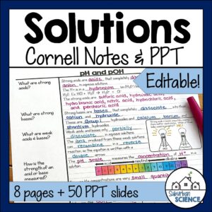 Chemistry Cornell Notes- Solutions