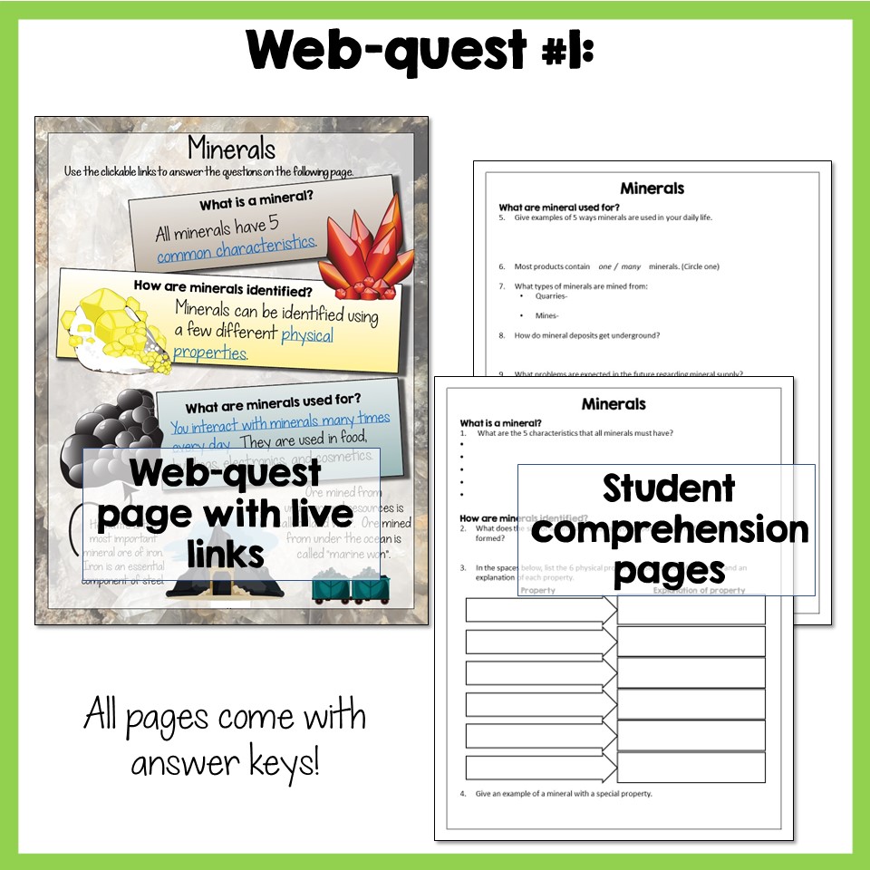 Minerals & Soil Webquests - Image 3
