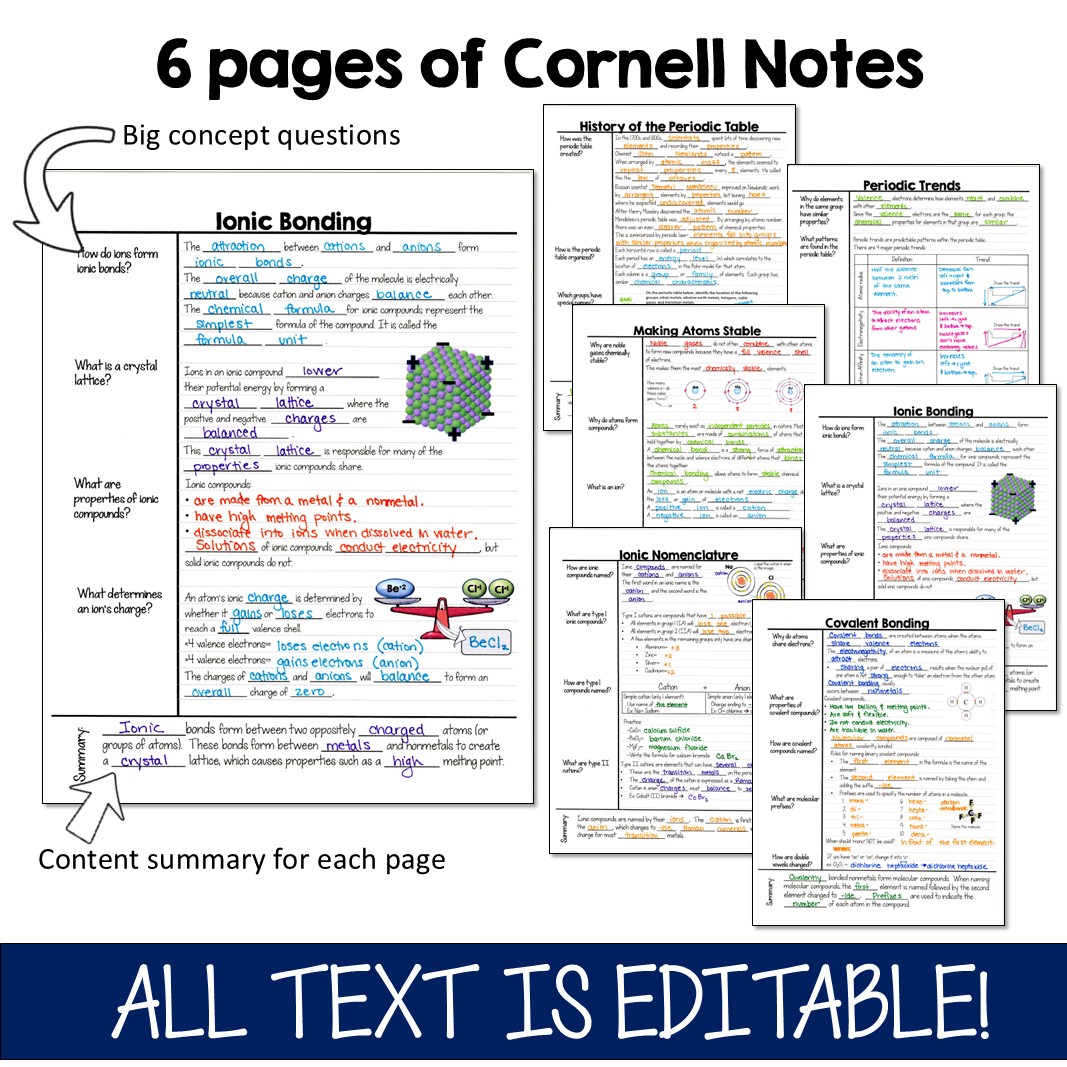 Chemistry Cornell Notes- Nomenclature - Image 3