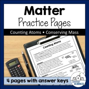 Conservation of Mass Practice Pages