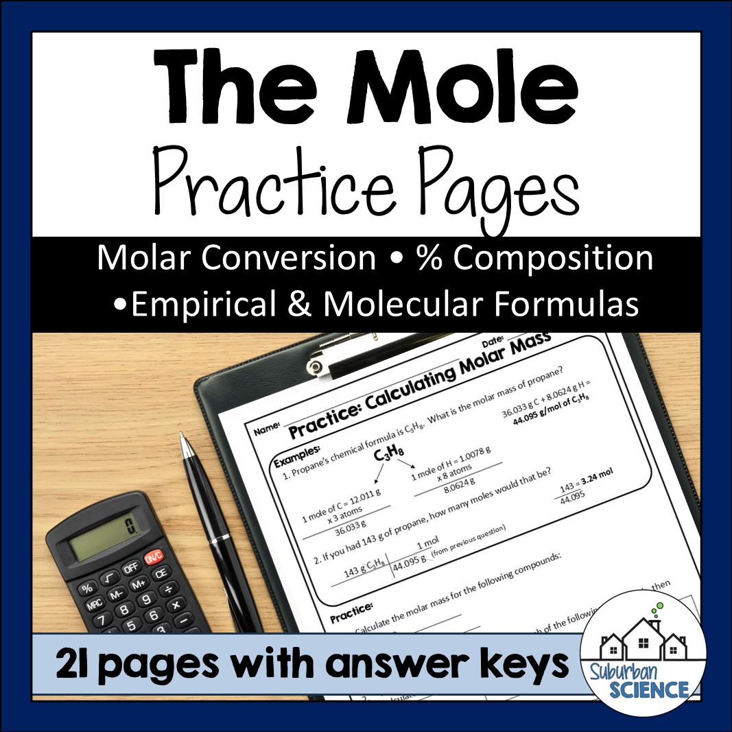 Mole Conversions Practice